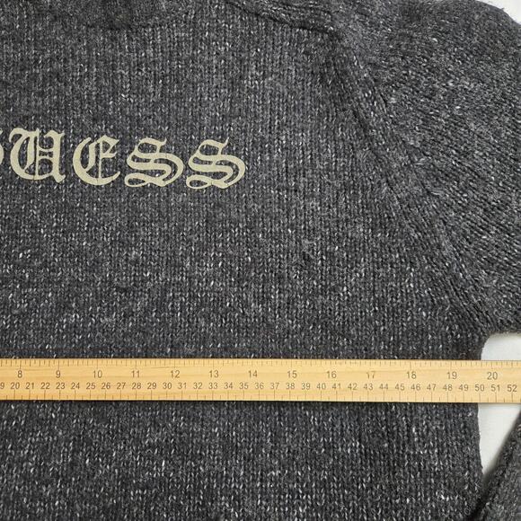 Guess Knit Mock Turtleneck Sweater L Wool Blend Vintage Y2K Streetwear Grunge - Picture 11 of 12
